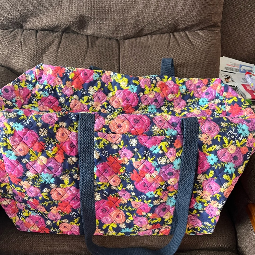 Colorful Floral Tote Bag
